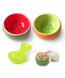 Hamster Bowls 2 Pack Hamster Bowl Ceramic Prevent Chewing hamster feeding bowl Guinea Pig Hamster Water Bowl Small Animal Food Dish for Syrian Hamster Rabbit Gerbil Chichilla Hedgehog Sugar Glider Rat Green Orange - Buy Online on GoSupps.com