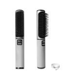 Portable Hair Straightener Brush | Cordless USB Rechargeable Travel Flat Iron | Fast Heating Anti-Scald Hair Styling Tool - Buy Online on GoSupps.com