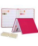 TP 120 Nail Tips Leather Cover Gel Polish Display Chart Book - Rose | Nail Art Salon Tools - Buy Online on GoSupps.com