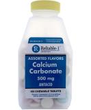 Reliable-1 Laboratories Calcium Carbonate Chewable Tablets - 150 Count Pack - Antacid for Indigestion, Sour Stomach, Heartburn Relief - Assorted Flavors - Buy Online on GoSupps.com