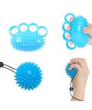 Lohill Hand Trainer Ball Set - Finger Therapy & Stress Relief - Soft Rubber Massage Balls for Osteoarthritis & Finger Training - Buy Online on GoSupps.com