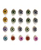 EXCEART 100pcs Scary Plastic Doll Eyes for DIY Stuffed Animals - Mixed Color | 12x16MM - Buy Online on GoSupps.com