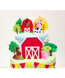 11 PCS JeVenis Farm Animal Cake Decoration Farm Animal Birthday Cake Topper Cow Cake Decoration for Farm Animal Baby Shower Birthday Party Decorations - Buy Online on GoSupps.com