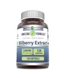 Amazing Formulas Bilberry Extract Supplement 1000 Mg 120 Softgels | Rich in Vitamins | Pure Bilberry Extract - Buy Online on GoSupps.com