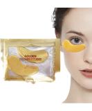 Buy 24K Golden Eye Patches - 20 Pairs for Brightening & Hydration | International Shipping Available - Buy Online on GoSupps.com