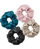 Mommesilk 100% Silk Hair Ties Set - Super Soft Silk Hair Rings (4 Pack) - Eco-Friendly & Reusable - Buy Online on GoSupps.com