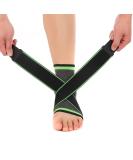 3D Weaving Elastic Nylon Strap Ankle Support Brace for Badminton Basketball Football & Taekwondo - Ultimate Gym Equipment & Heel Protector - Buy Online on GoSupps.com