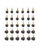 sansheng 30 PCS Shoe Repair Stiletto Replacement Heels Tips, High Heel Shoe Repair Tips Taps Dowel Lifts Replacement (Black)5 Different Sizes Black/30pcs - Buy Online on GoSupps.com