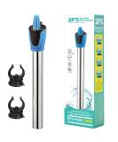 BPS BPS-6088 Underwater Aquarium Heater 500W - Stainless Steel 38cm with Suction Cups | Durable & Efficient International Shipping - Buy Online on GoSupps.com