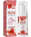 Foam Toothpaste Kids with Fruit Flavor Kids Foam Toothpaste with Low Fluoride Foaming Toothpaste and Mouthwash for Dental Care for Children 3 and Up (Strawberry) - Buy Online on GoSupps.com