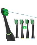 Waterpik Sonic Fusion Replacement Toothbrush Heads - 4 Count Black with Covers | Compatible with SF-01, SF-02, SF-03, SF-04 - Buy Online on GoSupps.com