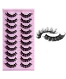 Andy s Orchids 3D Mink False Eyelashes | DD Curl Reusable 10 Pairs - Natural Wispy & Volume Effect - Buy Online on GoSupps.com