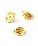 50PCS Brass Metal Pin Backs for Brooch Tie Hat Badge Insignia - Gold | Lapel Pin Backings - Buy Online on GoSupps.com