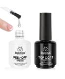 Beetles 2Pcs Top Coat & PEEL-OFF Base Gel Set 15ml Shine Finish Long Lasting Soak Off Nail Polish for DIY Manicure & Art | Ideal Gift - Buy Online on GoSupps.com
