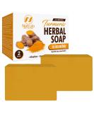 All-Natural Turmeric Soap Bar for Face & Body - Reduces Acne Brightens Scars - 4 oz Made in USA - 2 Pack - Buy Online on GoSupps.com
