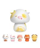 Mewaii 8'' Soft Lemon Cow Mushroom Pillow Stuffed Animal Plush - Cuddly 8 Inch Lemon Cow Toy for Kids - Buy Online on GoSupps.com