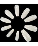 500 Ballerina Coffin Shape False Nails | Natural Artificial Fingernails for DIY Nail Art | 10 Sizes for Nail Studios - Buy Online on GoSupps.com