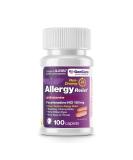 GenCare Allergy Relief Pills - Fexofenadine HCl 180mg | Non-Drowsy Antihistamine for Hay Fever & Seasonal Allergies | 100 Tablets for Indoor & Outdoor Allergy Relief - Buy Online on GoSupps.com