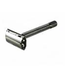 Edward London & Co Pearl Black Heavy Long Handle Double Edge Butterfly Safety Razor - Premium International Shipping - Buy Online on GoSupps.com