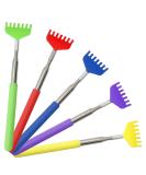 Buy Keboyoe Extendable Back Scratcher - 5 Pieces Stainless Steel Telescopic Handheld Scratchers Portable 20cm to 68cm for Home & Office - Buy Online on GoSupps.com