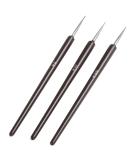 TRIXES 3 Small Nail Brushes Professional Gel & Acrylic Nail Art Tools for Home & Salon Use - Buy Online on GoSupps.com