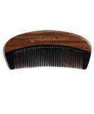 Beardilizer Beard Comb - 100% Natural Black Ox Buffalo Horn & Sandalwood Handle - Buy Online on GoSupps.com