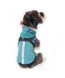 Waterproof Dog Rain Jacket with Hood | Adjustable Reflective Coat for Small to Large Dogs - Available in Green & Blue (3XL) - Buy Online on GoSupps.com