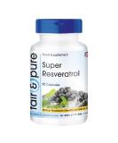 Fair & Pure Super Resveratrol Capsules - Natural Trans-Resveratrol from Knotweed with Bioflavonoids - Vegan 90 Count - Buy Online on GoSupps.com