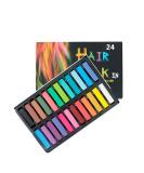 24pcs Temporary Hair Chalk Set - Pastel Hair Dye for Halloween & Birthday Salon Makeup - Non-Toxic & Washable - Buy Online on GoSupps.com