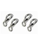 Stainless Steel 316 Mini Fixed Spring Snap Leash Hook with Quick Release - Marine Boat Rigging Hardware (83mm) - Buy Online on GoSupps.com