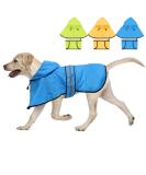 Buy Weesiber Reflective Waterproof Dog Rain Coat | Adjustable Pet Jacket Light Dog Smell Poncho with Hood for All Dog Sizes - Large Blue - Buy Online on GoSupps.com