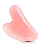 COOESS Gua Sha Tool - Natural Rose Quartz Facial Massage Tool for Eyes Neck & Body | Genuine Jade Stone Gua Sha for Radiant Skin - Buy Online on GoSupps.com