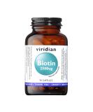 Viridian Biotin 2500ug 90 Veg Caps - Promote Healthy Hair, Skin & Nails - Buy Online on GoSupps.com
