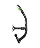 WACOOL Training Headstrap Dry Top Snorkel with Purge Valve for Swimming and Diving - Black - Buy Online on GoSupps.com