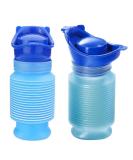 Set of 2 Collapsible Portable Travel Urinals for Men, Women & Kids - Reusable Personal Pee Bottles for Camping, Road Trips - Blue - Buy Online on GoSupps.com