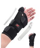 Buy Medium Left Hand Wrist Brace Thumb Spica Splint for Carpal Tunnel De Quervain's Tenosynovitis & Tendonitis Pain Relief - International Shipping Available - Buy Online on GoSupps.com