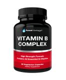 Vitamin B Complex Vitamins B12 B1 B2 B3 B5 B6 B7 B9 Folic Acid - Super B Complex Vitamins for Women Men Adults  Aids in Energy Stress and Immunity - 90 Vegetarian Capsules - Buy Online on GoSupps.com