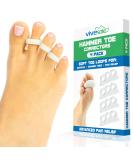 ViveSole Hammer Toe Straightener - 4pcs Corrector Gels - Toe Support Crest for Men & Women - Bunion Foot Relief - Feet Alignment & Toes Correction - Buy Online on GoSupps.com