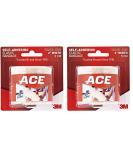 ACE 2 Inch Self-Adhering Elastic Bandage - Beige No Clips Ideal for Wrist & Foot Pack of 2 - International Shipping Available - Buy Online on GoSupps.com