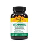 Country Life High Potency Vitamin D3 250 mcg (10000 IU) 200 Softgels - Buy Online on GoSupps.com