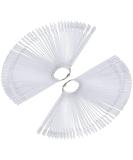 Pack of 100 colour charts for fingernails display for artificial nails colour colour card for nails fans (transparent) - Buy Online on GoSupps.com