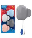Toothbrush Covers Family Pack - Travel Caps for Electronic & Manual Toothbrushes | 4-Color Protector for Adults & Kids - Buy Online on GoSupps.com