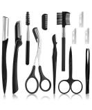 Kgduyc Eyebrow Razor Set - 12 Scratch-Resistant Foldable Trimmers for Women | Precision Face & Body Razors - Buy Online on GoSupps.com
