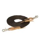 WEAVER Leather Drawstring Reins 3/8 x 8' - Premium Brown Horse Tack for International Shipping - Buy Online on GoSupps.com