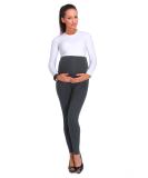 SOFTSAIL Maternity Leggings | Thick Cotton Fleece Pants for Pregnancy | PREG28 - Graphite - Buy Online on GoSupps.com