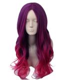 Topcosplay Women s Purple Red Ombre Wig | Long Synthetic Cosplay Wig for Halloween & Everyday Use - Buy Online on GoSupps.com