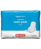 Amazon Basics Thick Maxi Pads with Flexi-Wings for Periods, Overnight Absorbency, Unscented, Size 4, 28 Count, 1 Pack (Previously Solimo) 28 Count (Pack of 1) - Buy Online on GoSupps.com