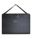 Sports Festival 28 x 20.5 Inches Art Portfolio Case | Waterproof Artist Bag with Shoulder Strap for Sketching | Black - Buy Online on GoSupps.com