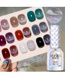 Major Dijit 15ML Rainbow Holographic Cat Eye Gel Nail Polish - Magnetic Glitter Phantom Chameleon Effect - Soak Off LED UV Gel - Includes Magnet Stick - Buy Online on GoSupps.com