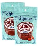 Toasted Coconut Hard Toffee Candies (2 pack)- (2) Chimes 3.5oz Bags - Gluten Free Vegan Made with Real Coconut Milk - Satisfy your sweet tooth with this tropical flavored classic buttery toffee 3.5 Ounce (Pack of 2) - Buy Online on GoSupps.com